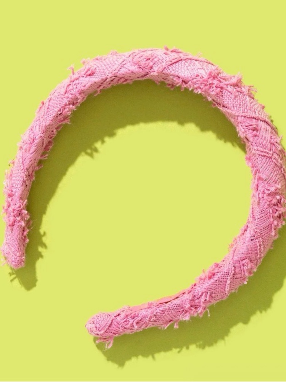 Pink Textured Fabric Headband - Stylish Women’s Accessory